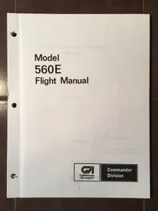 Gulfstream Aerospace Aero Commander 560E Flight manual